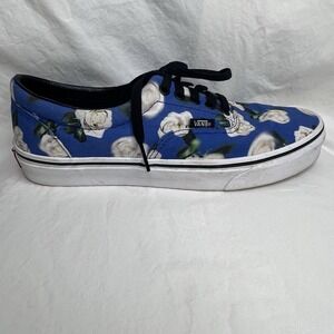 VANS Mens Era Skate Shoes White  Rose Blue Sneakers 9 #72135 Free Shipping